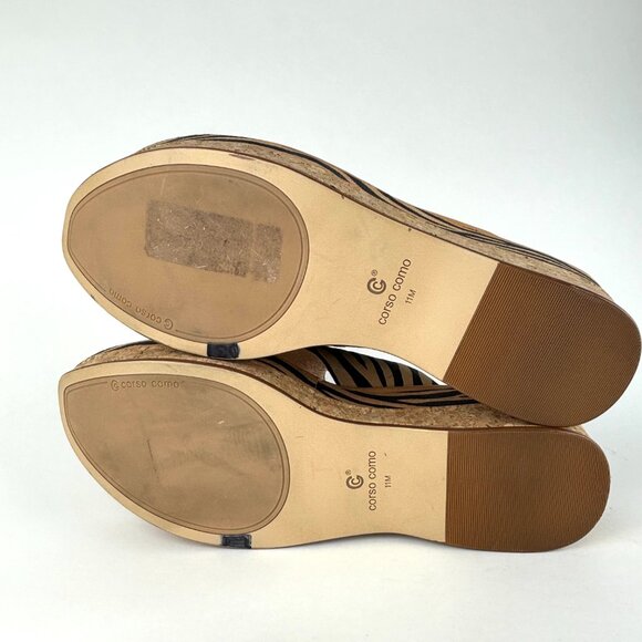 Corso Como Zebra Print Cork Wedge Flip Flops – Size 11M Never worn - Picture 9 of 12